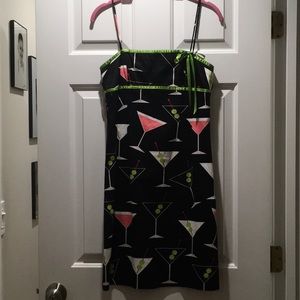 Women’s dress, Becky and Max, size 4, Martini glasses on it.